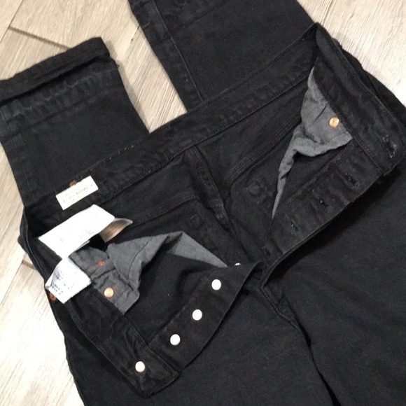 Levi’s Premium Quality Clothing 501s Black Button Fly Straight Leg Jeans - Picture 8 of 13